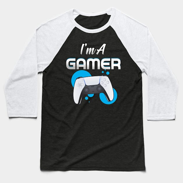 I'm a gamer Baseball T-Shirt by  Memosh Everything 